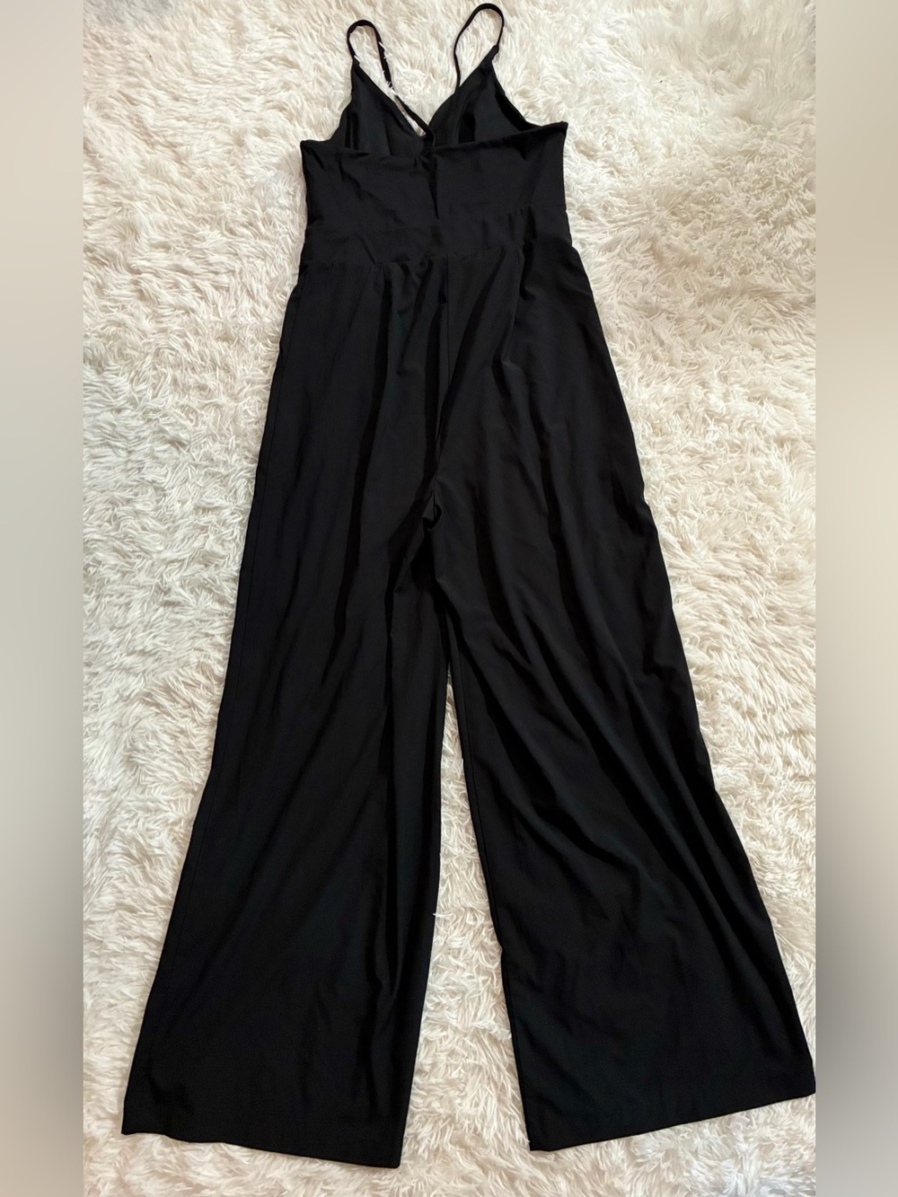 HALARA Breezeful Athleisure Active Minimal Lounge Wide Leg Jumpsuit Black L Tall - Picture 10 of 12